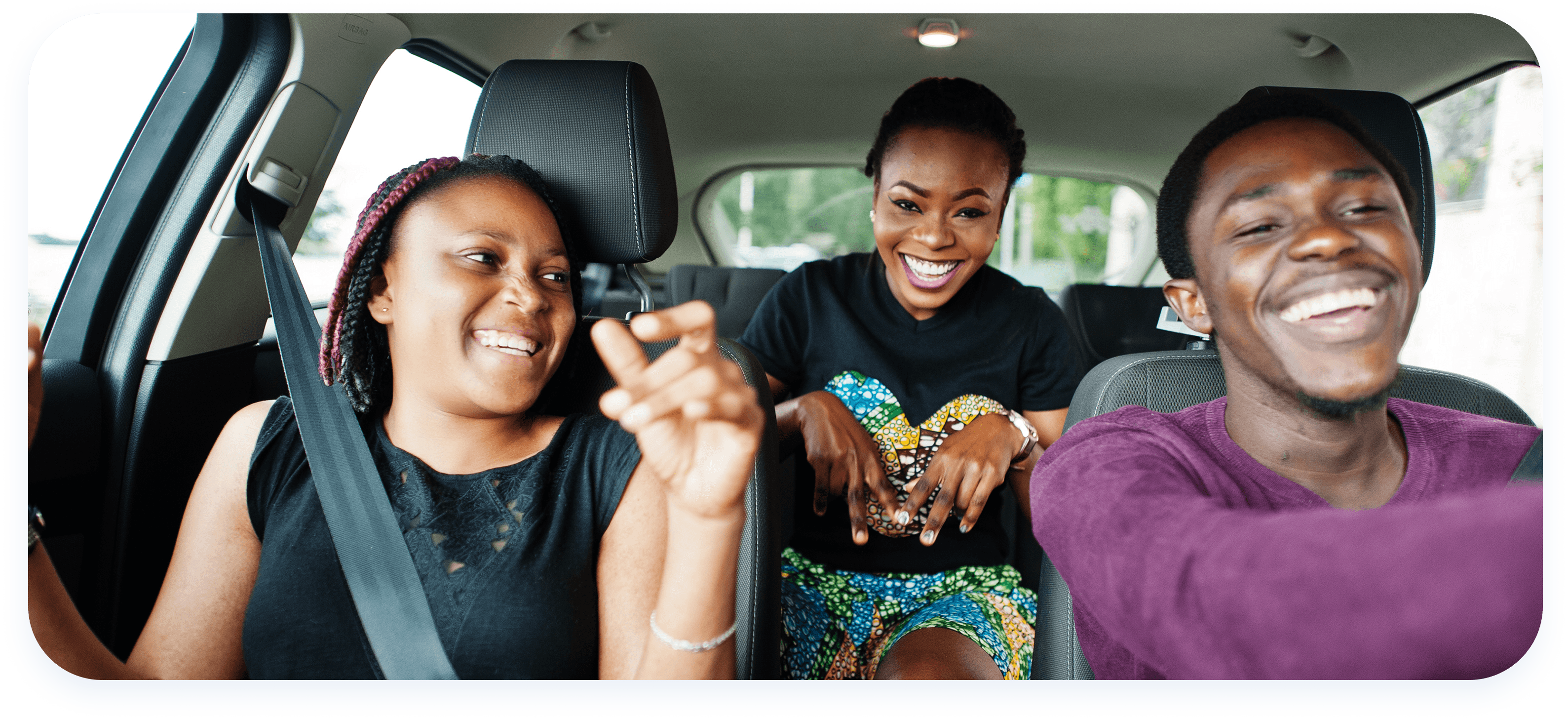 People sharing a ride